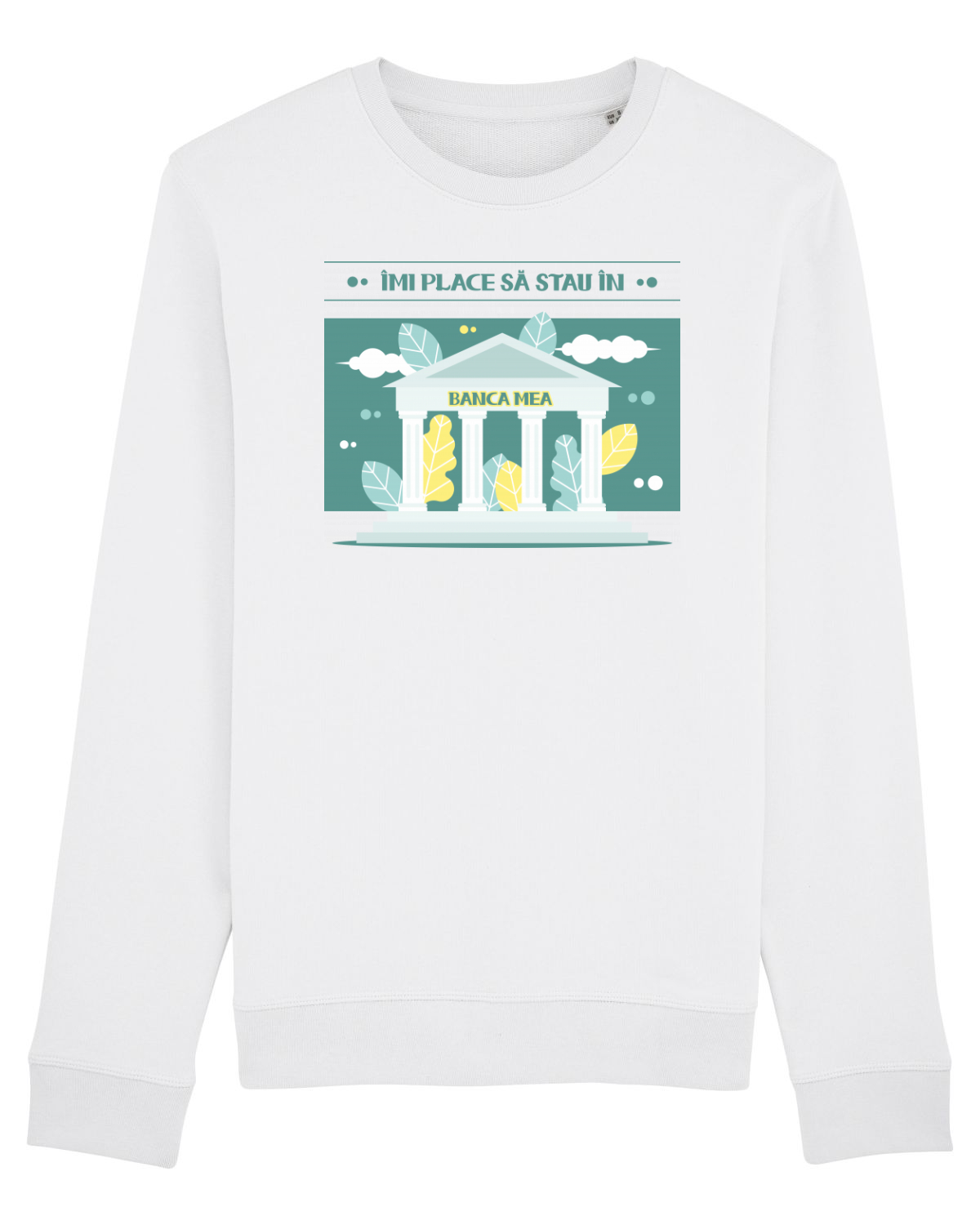 Bluză mânecă lungă Unisex Rise White
