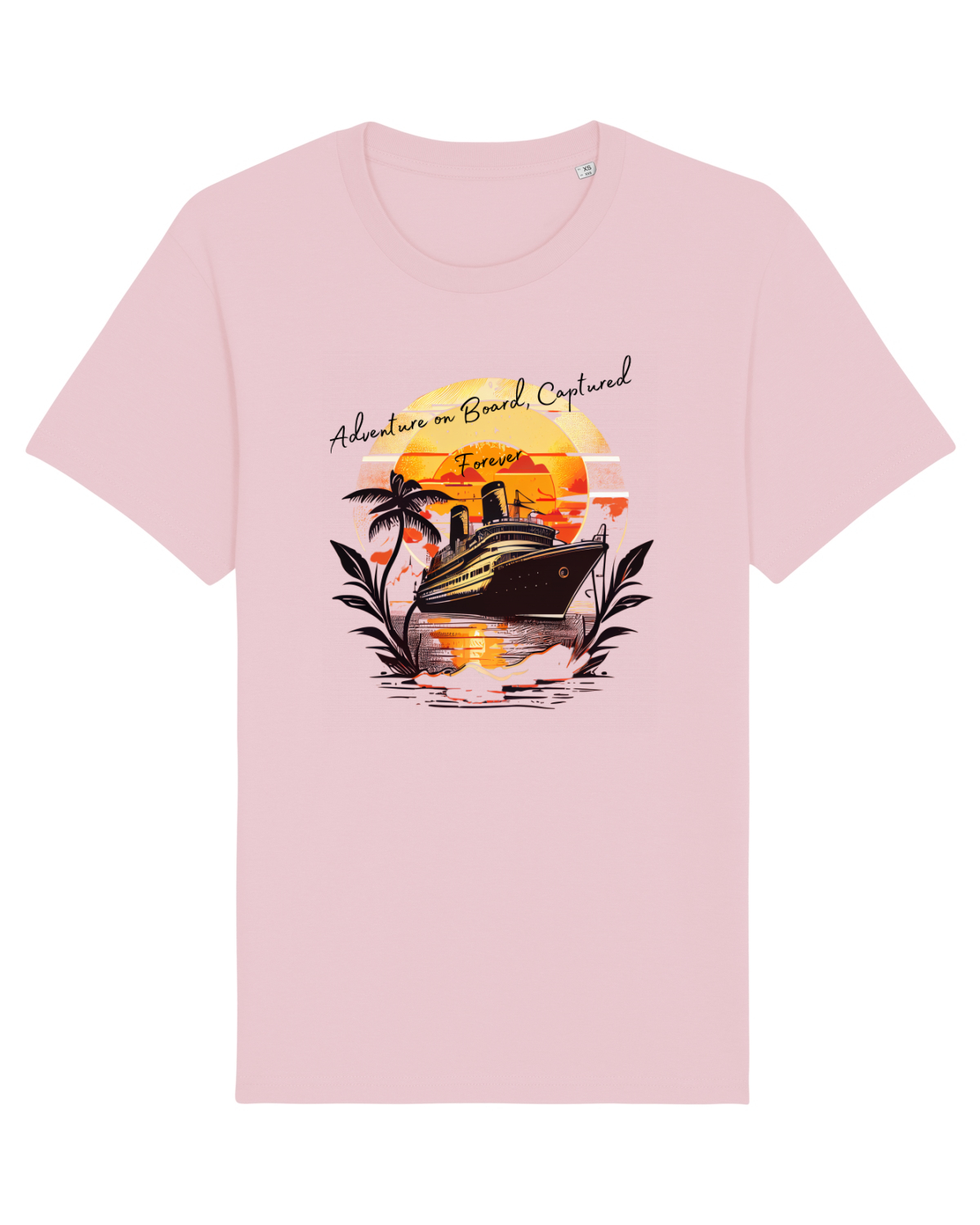 Tricou mânecă scurtă Unisex Rocker Cotton Pink