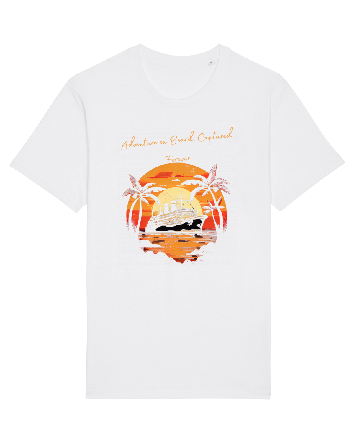 Tricou mânecă scurtă Unisex Rocker White