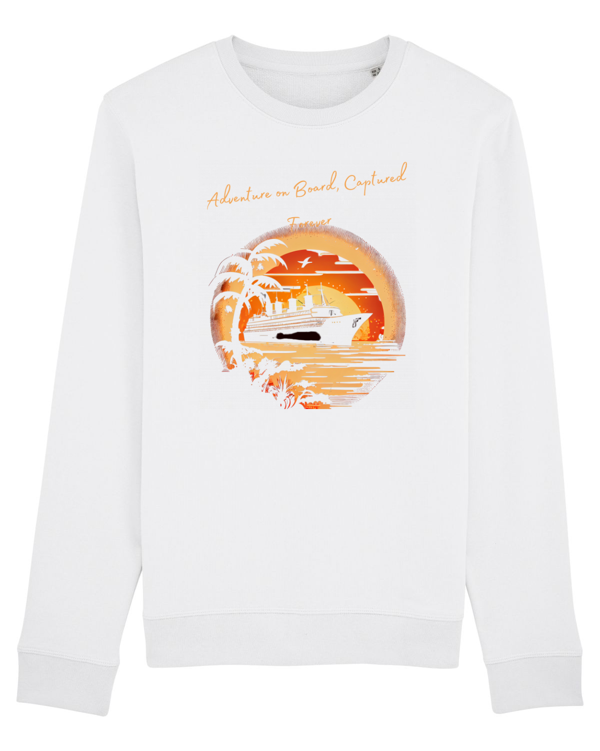 Bluză mânecă lungă Unisex Rise White