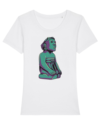 Aztec Statue White