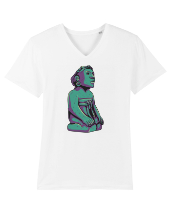 Aztec Statue White