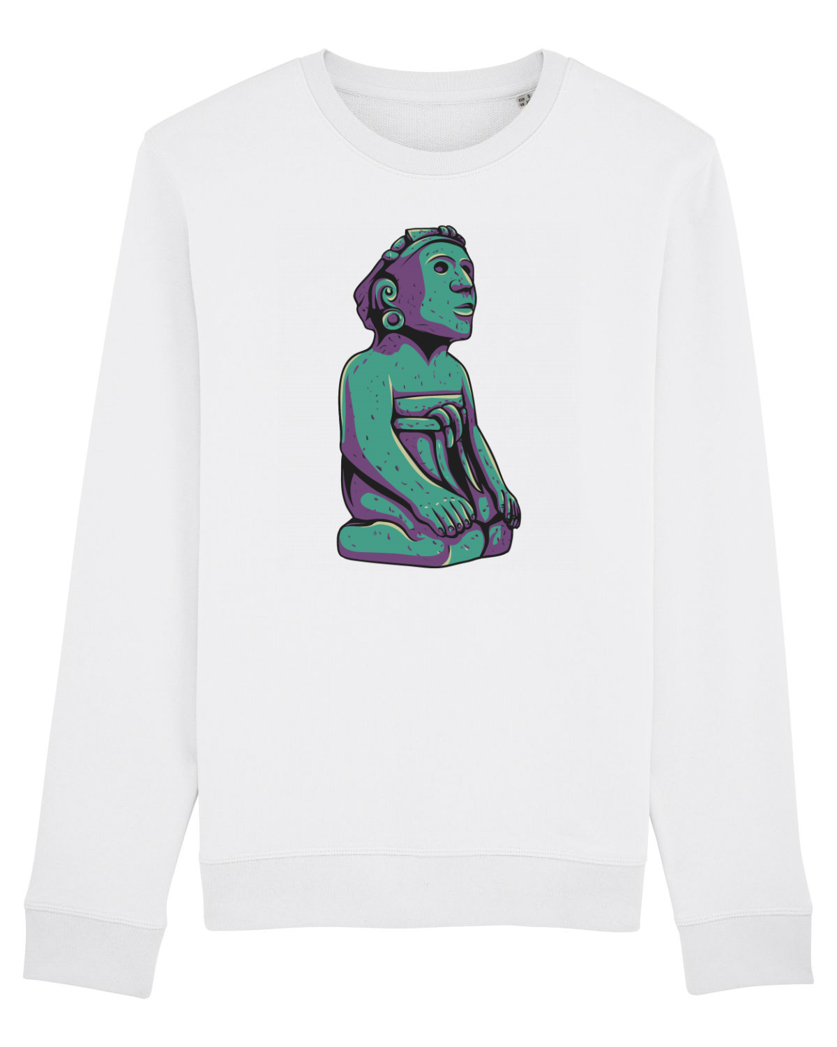Bluză mânecă lungă Unisex Rise White