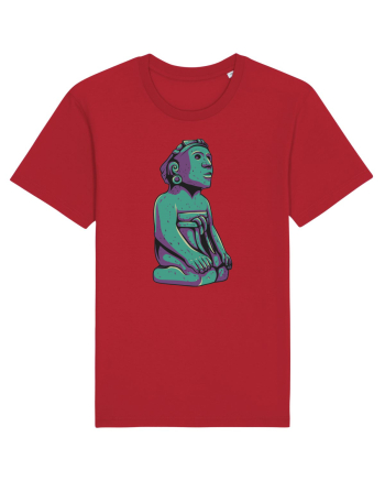 Aztec Statue Red