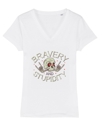 Bravery And Stupidity White