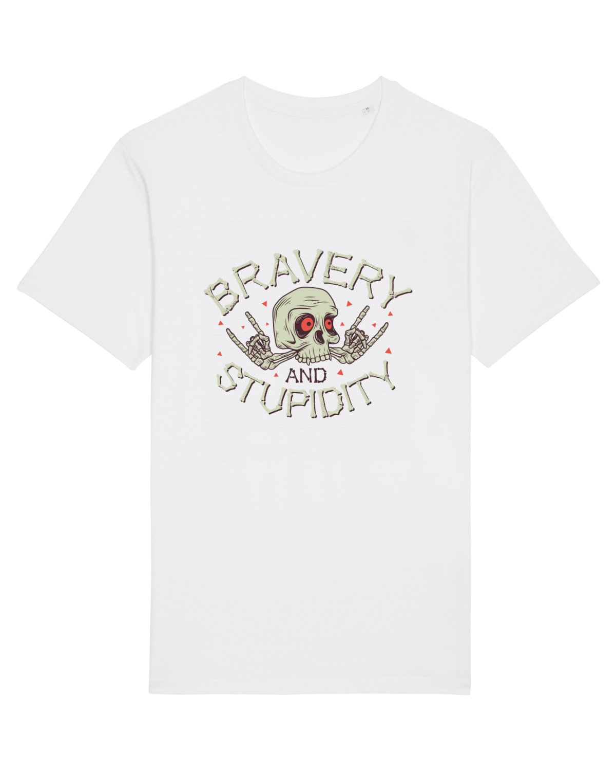 Tricou mânecă scurtă Unisex Rocker White