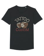 Tattoo Custom Tricou mânecă scurtă guler larg Bărbat Skater