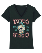 Tattoo Sudio Tricou mânecă scurtă guler V Damă Evoker