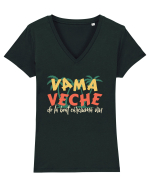 Vama Veche de la beat carciuma vin Tricou mânecă scurtă guler V Damă Evoker