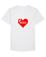 Nerd Tricou mânecă scurtă guler larg Bărbat Skater