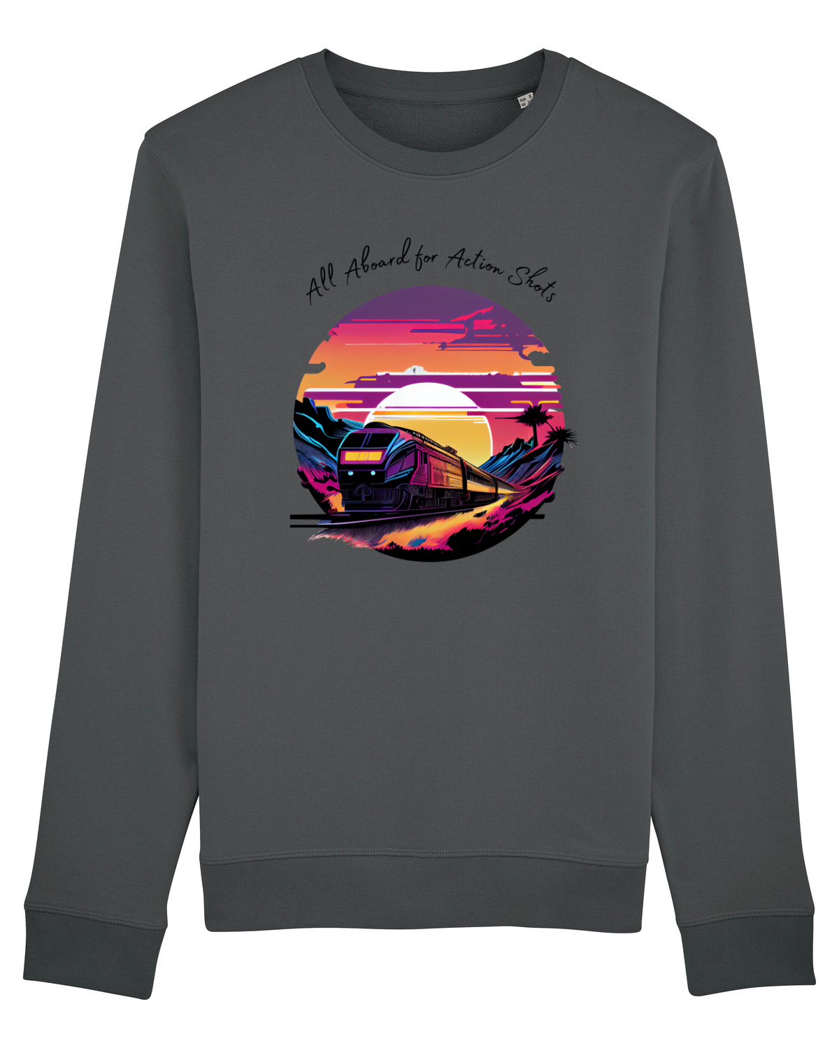 Bluză mânecă lungă Unisex Rise Anthracite