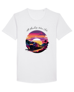 ALL ABORD - V1 Tricou mânecă scurtă guler larg Bărbat Skater