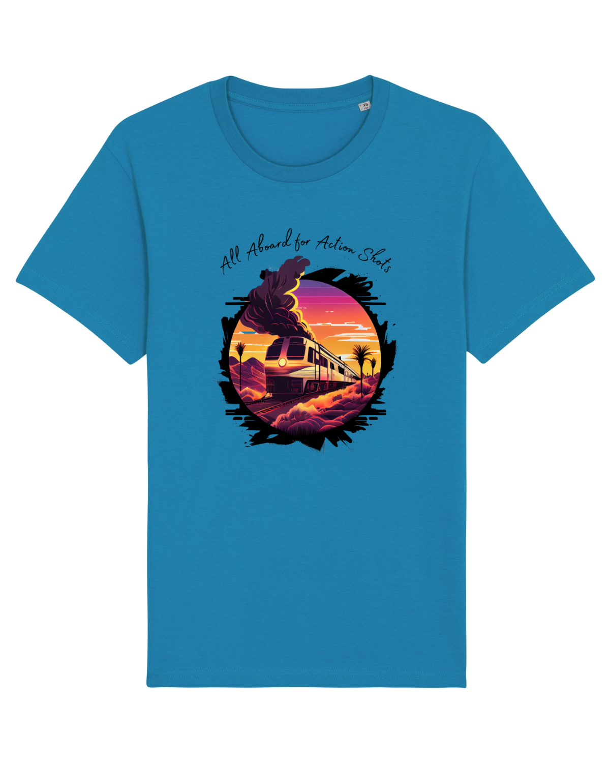 Tricou mânecă scurtă Unisex Rocker Azur
