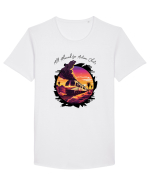 ALL ABORD - V2 Tricou mânecă scurtă guler larg Bărbat Skater