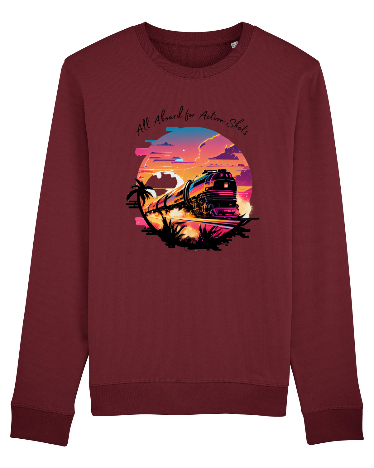 Bluză mânecă lungă Unisex Rise Burgundy