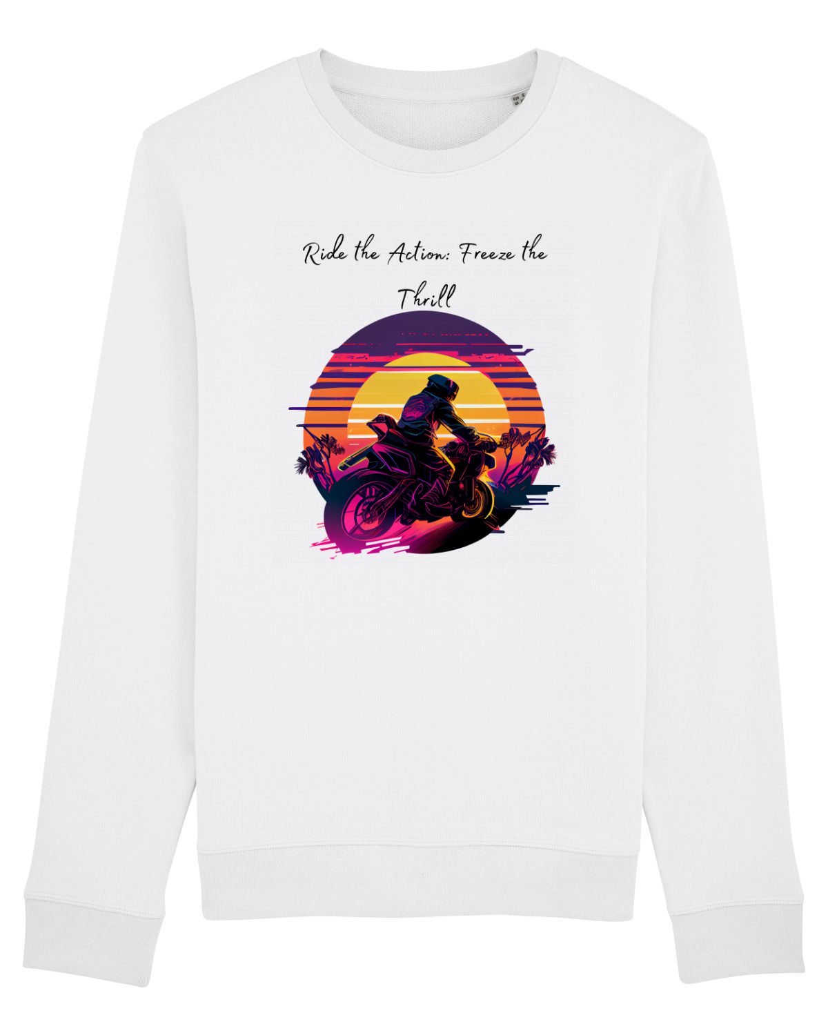 Bluză mânecă lungă Unisex Rise White
