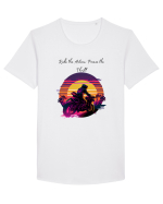 RIDE THE ACTION - V1 Tricou mânecă scurtă guler larg Bărbat Skater