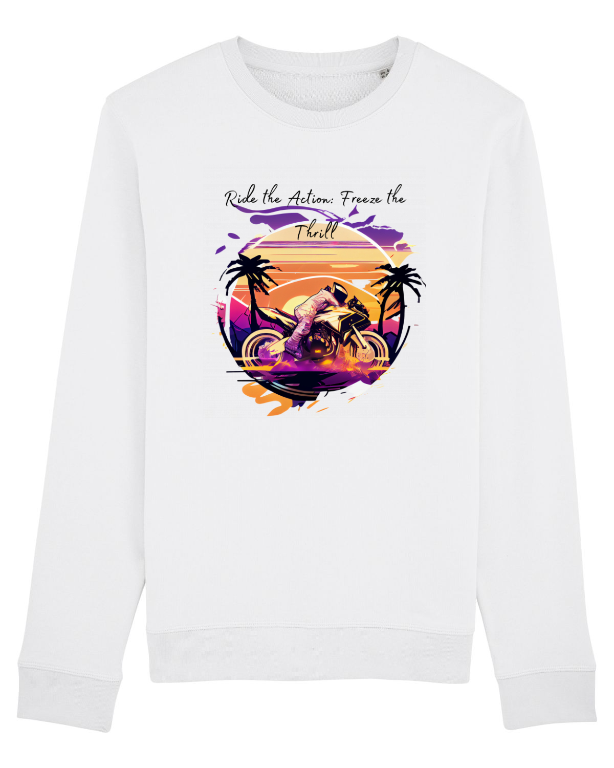 Bluză mânecă lungă Unisex Rise White