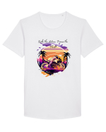RIDE THE ACTION - V2 Tricou mânecă scurtă guler larg Bărbat Skater