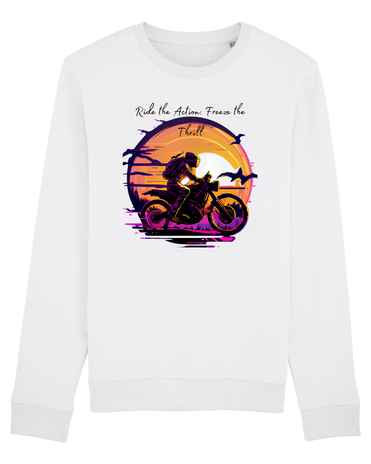 Bluză mânecă lungă Unisex Rise White