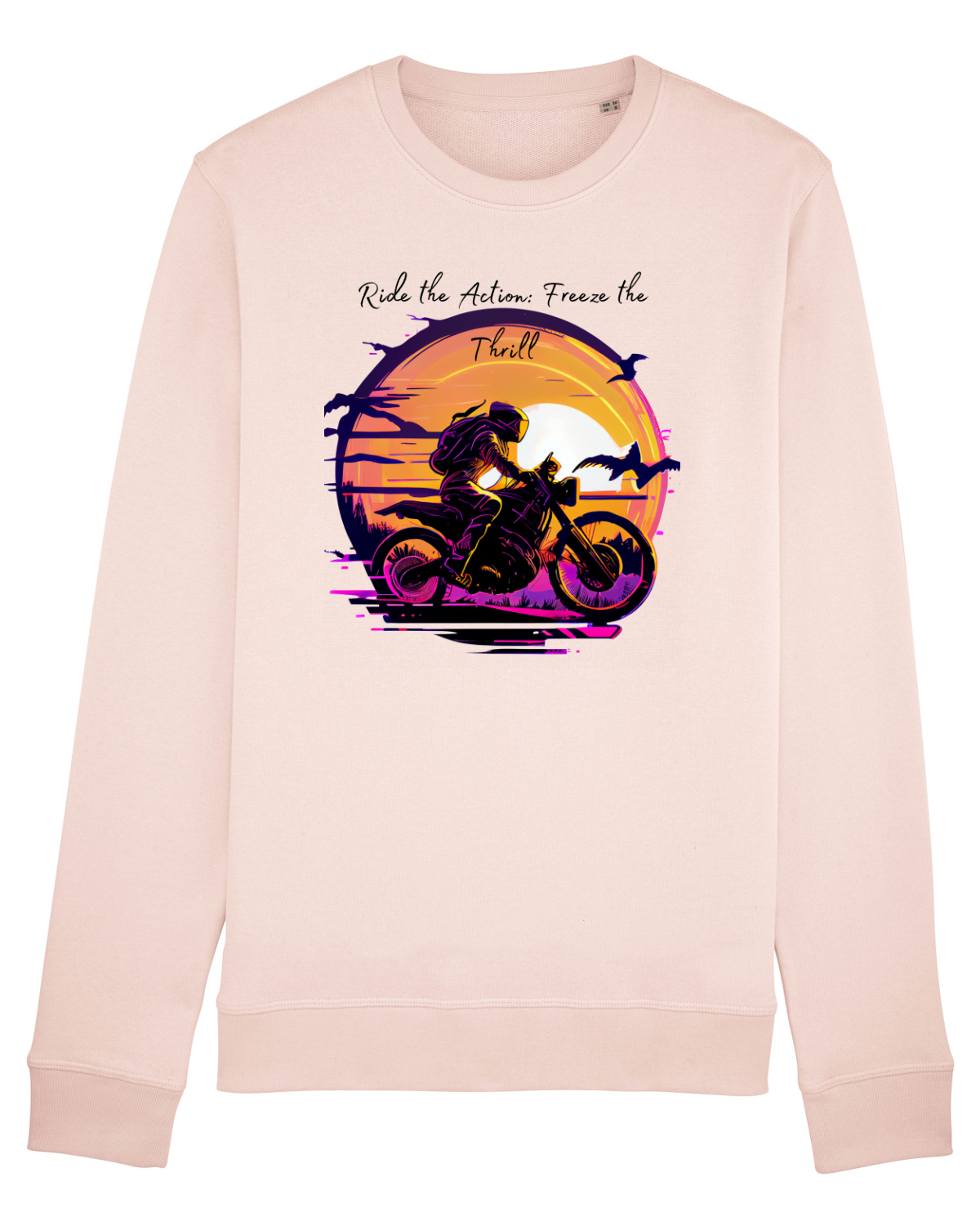 Bluză mânecă lungă Unisex Rise Candy Pink