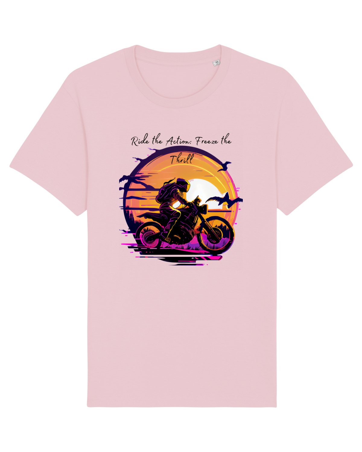 Tricou mânecă scurtă Unisex Rocker Cotton Pink