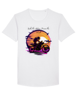 RIDE THE ACTION - V3 Tricou mânecă scurtă guler larg Bărbat Skater