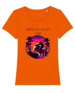 RIDE THE ACTION - V4 Tricou mânecă scurtă guler larg fitted Damă Expresser