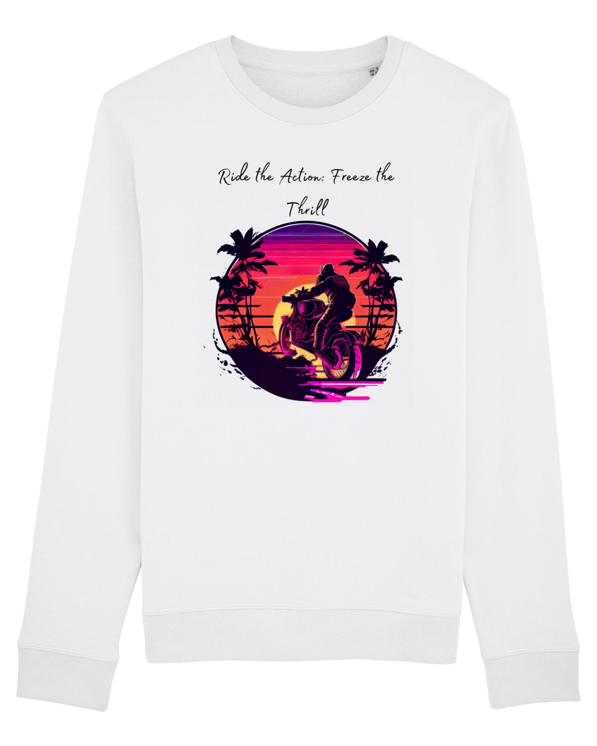 Bluză mânecă lungă Unisex Rise White
