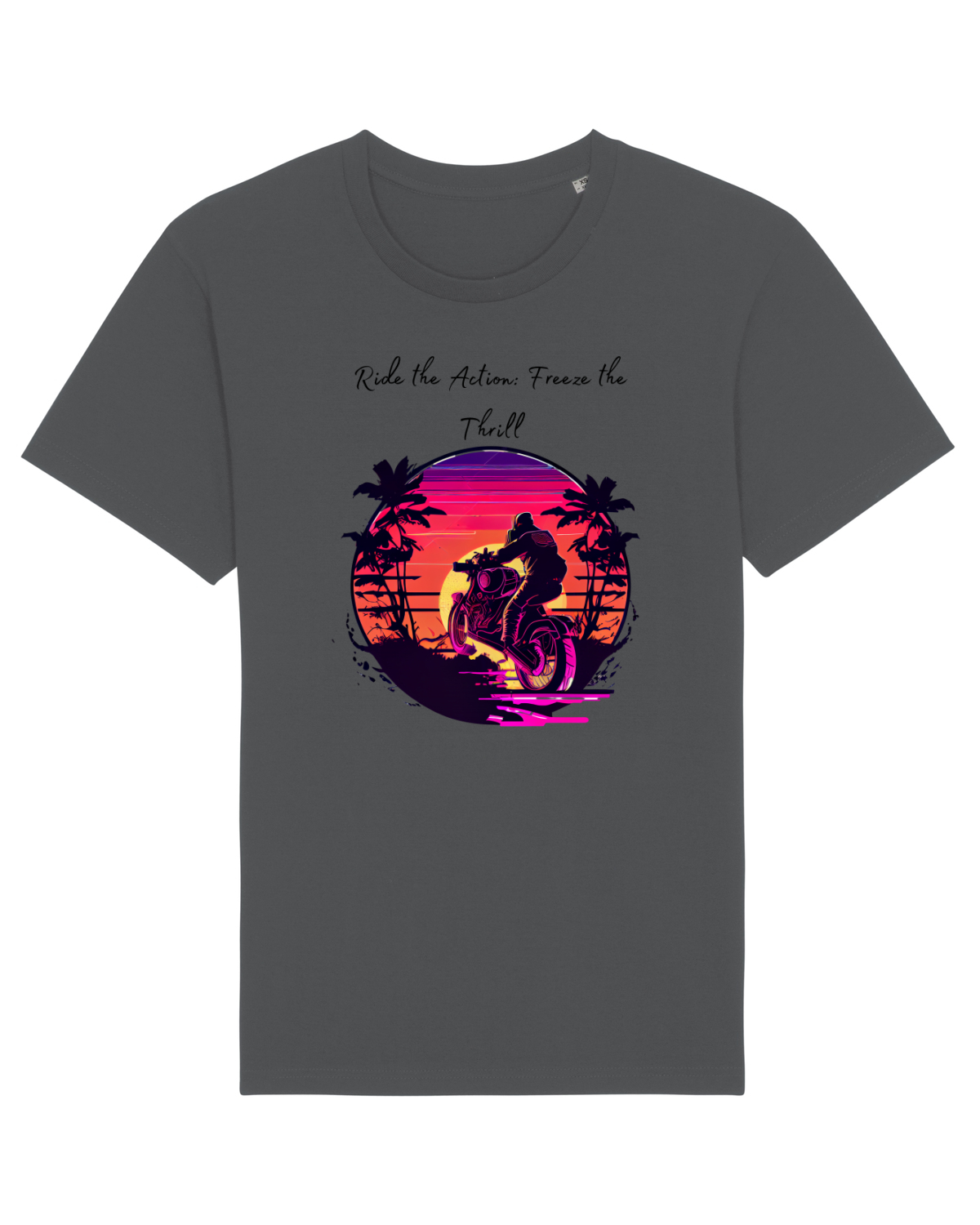 Tricou mânecă scurtă Unisex Rocker Anthracite