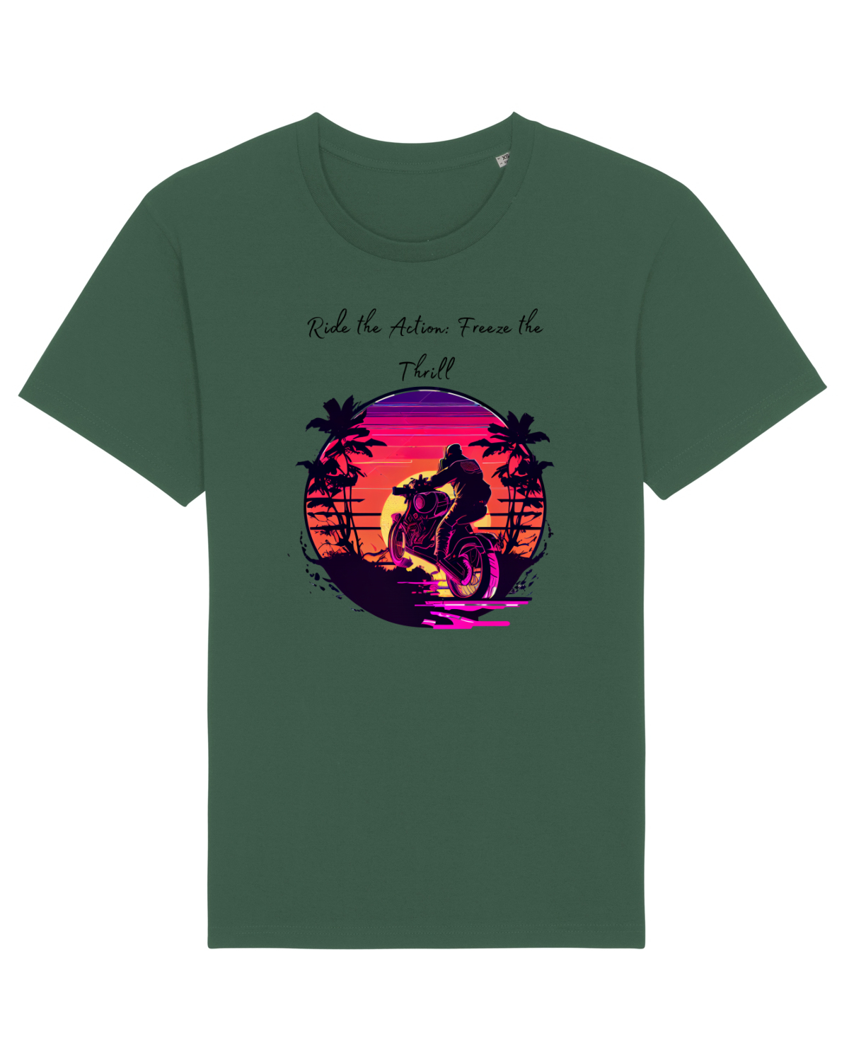 Tricou mânecă scurtă Unisex Rocker Bottle Green
