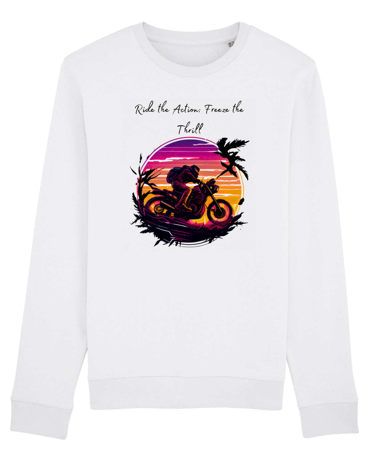 Bluză mânecă lungă Unisex Rise White