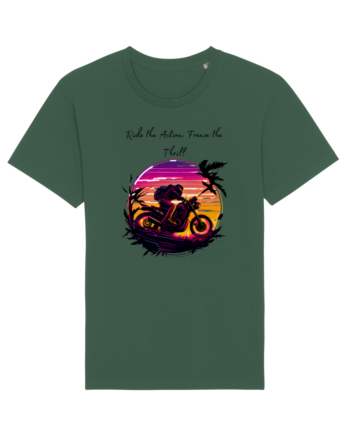 Tricou mânecă scurtă Unisex Rocker Bottle Green