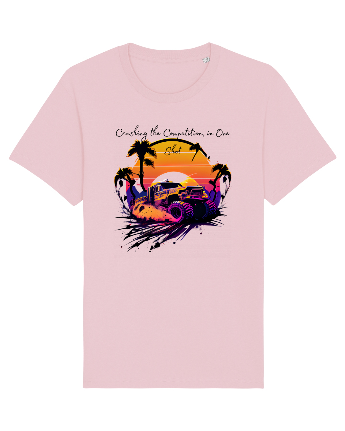 Tricou mânecă scurtă Unisex Rocker Cotton Pink
