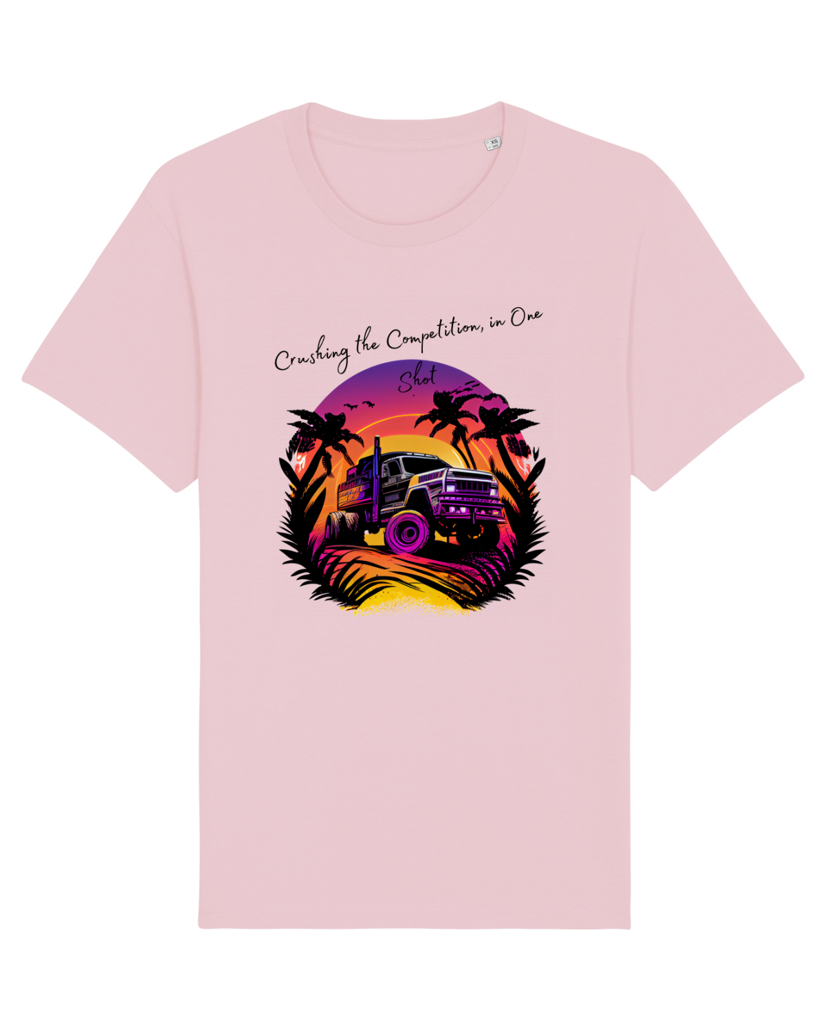 Tricou mânecă scurtă Unisex Rocker Cotton Pink