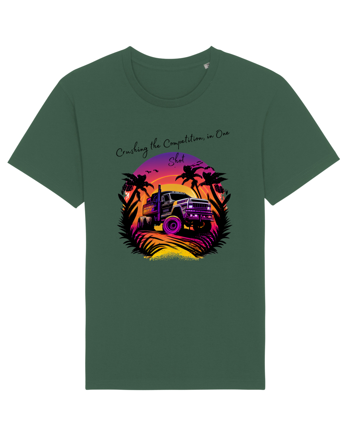 Tricou mânecă scurtă Unisex Rocker Bottle Green