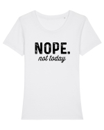 Not today Tricou mânecă scurtă guler larg fitted Damă Expresser