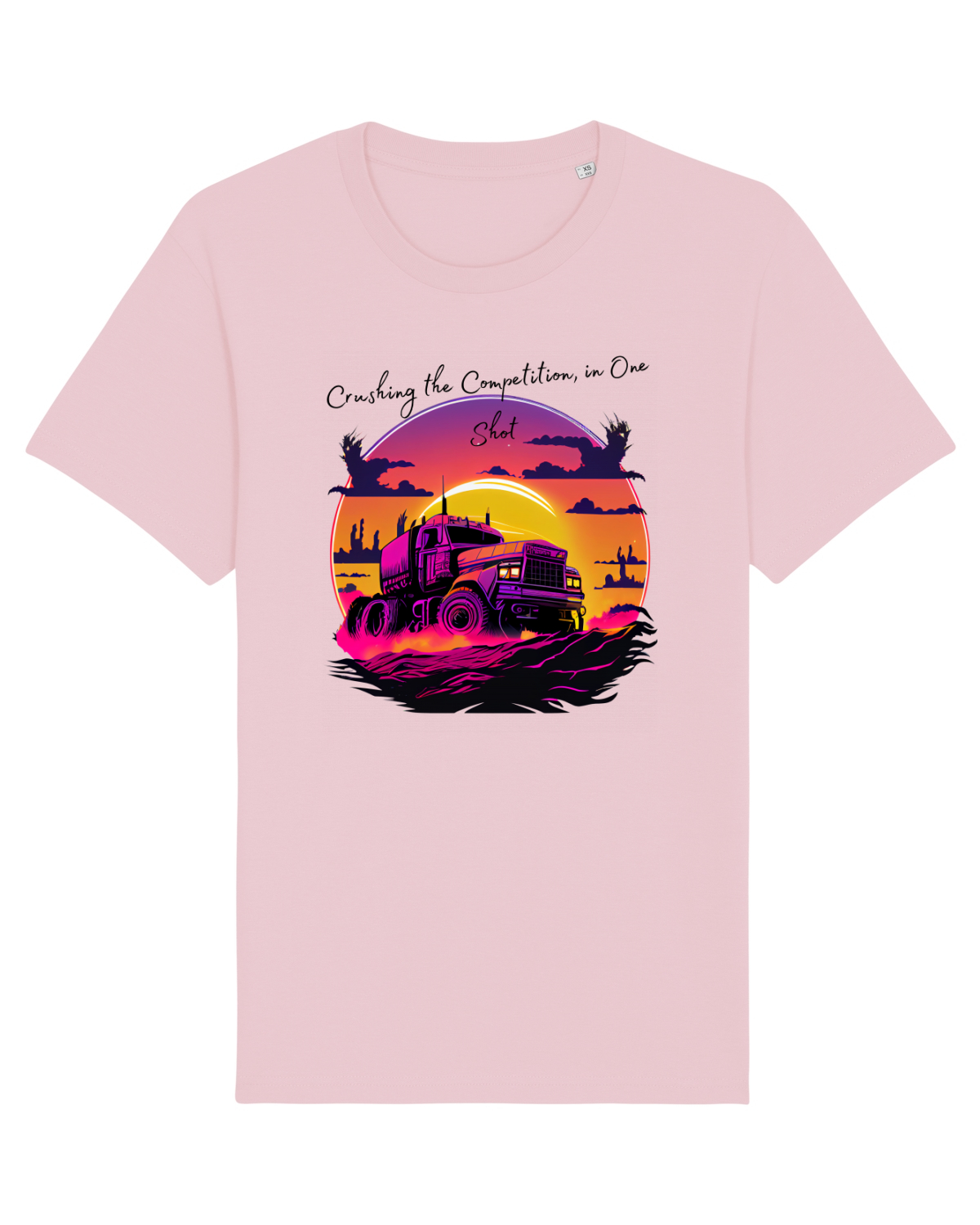 Tricou mânecă scurtă Unisex Rocker Cotton Pink