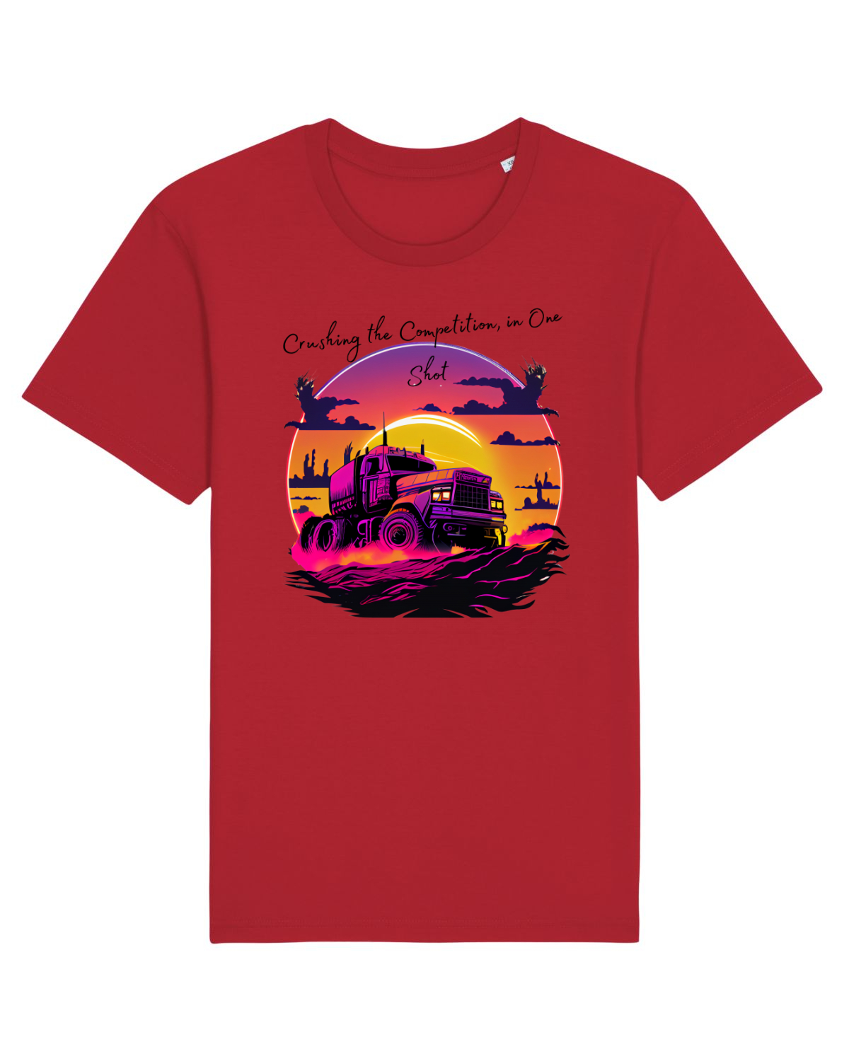 Tricou mânecă scurtă Unisex Rocker Red