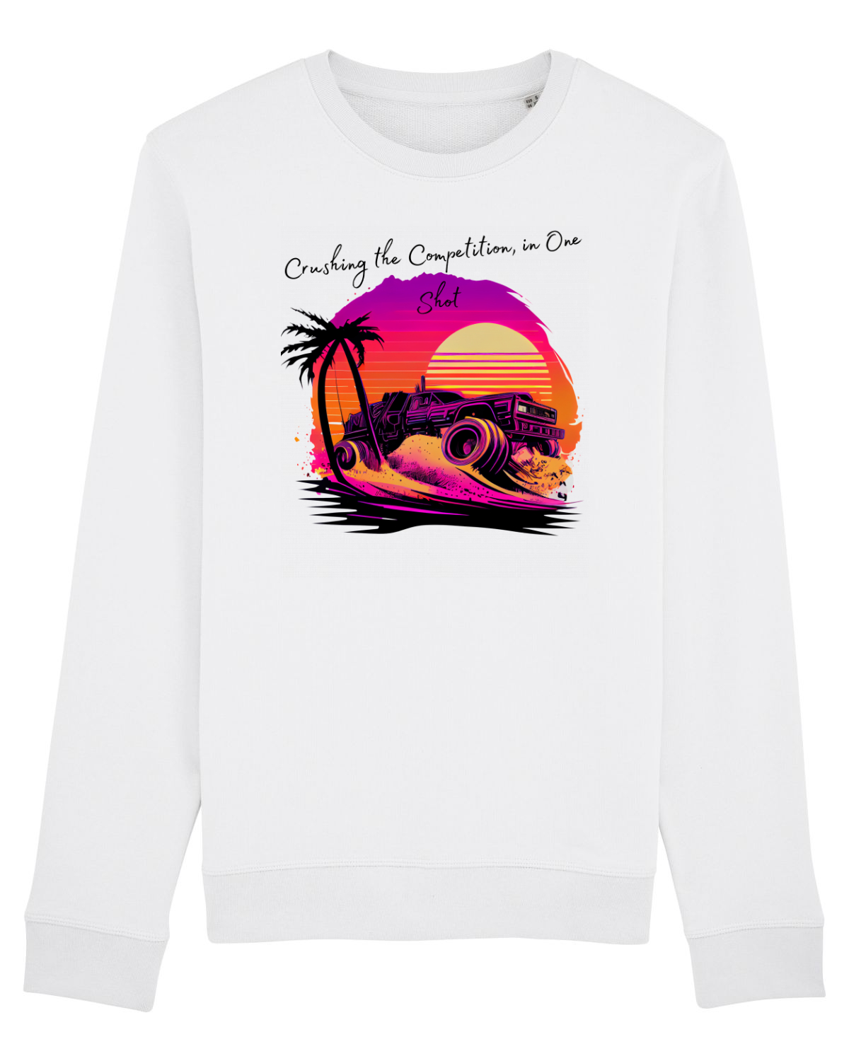 Bluză mânecă lungă Unisex Rise White