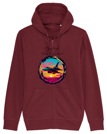 FLYING HIGH Burgundy