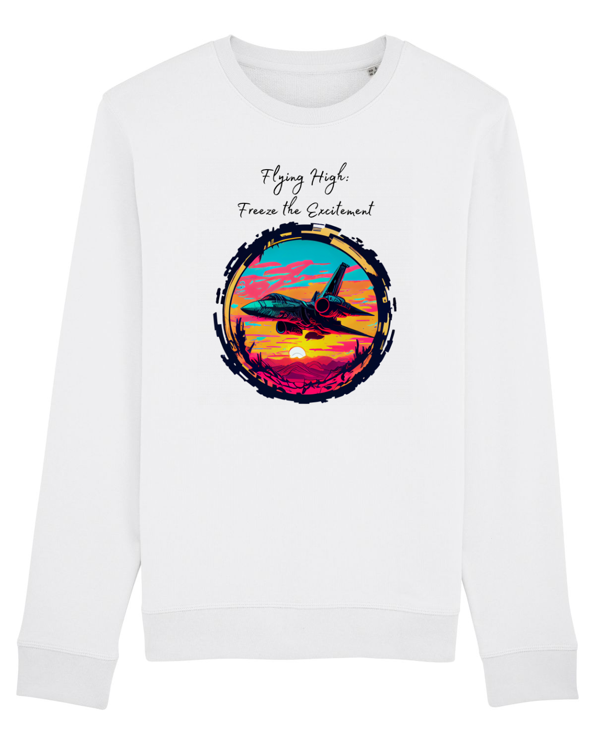 Bluză mânecă lungă Unisex Rise White