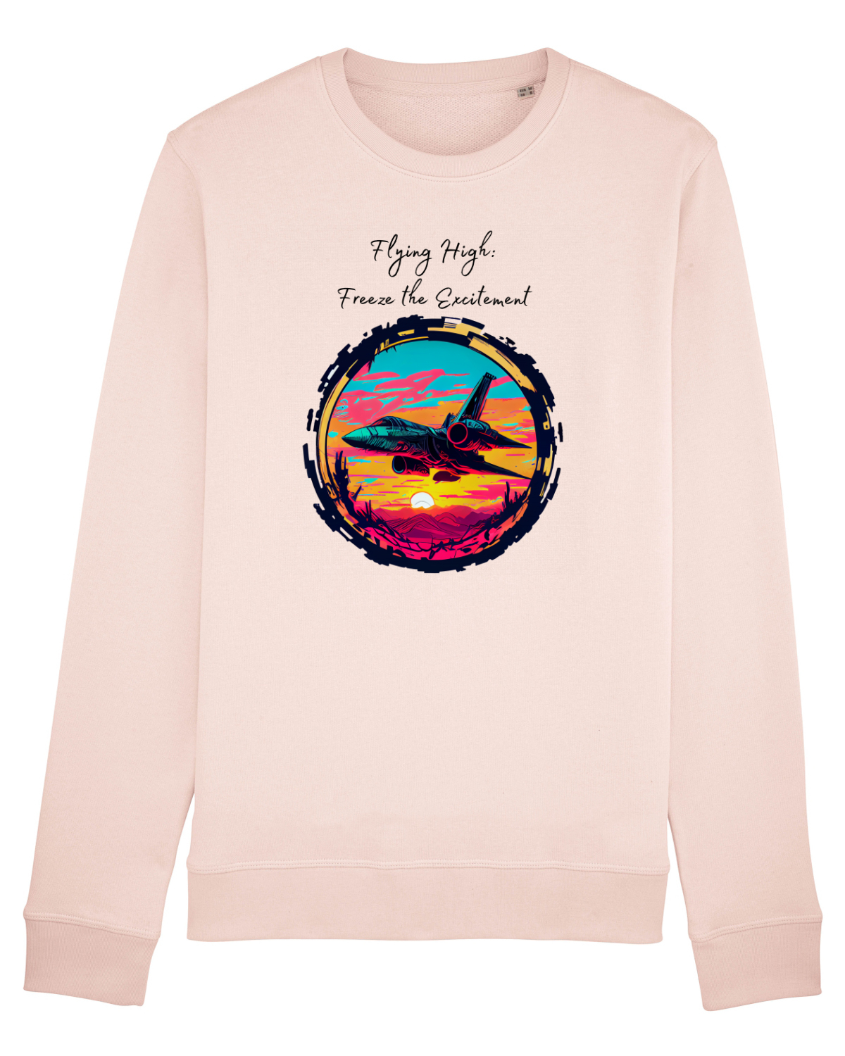 Bluză mânecă lungă Unisex Rise Candy Pink