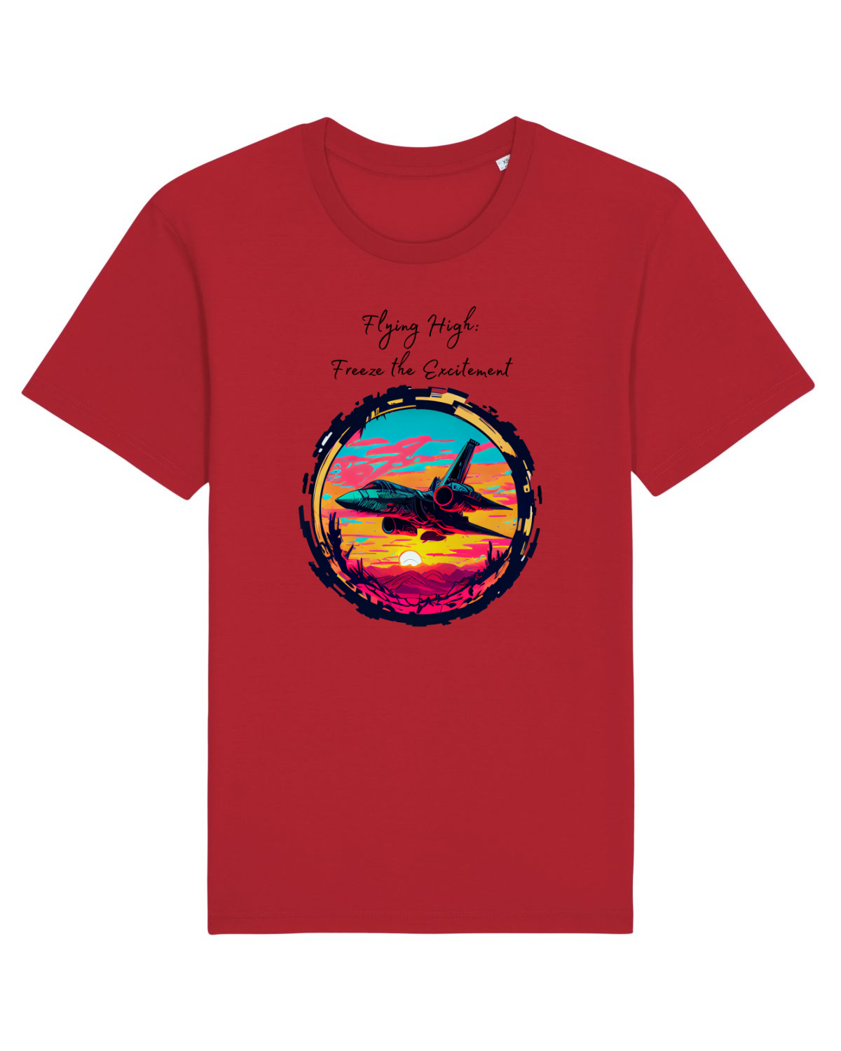 Tricou mânecă scurtă Unisex Rocker Red