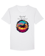 FLYING HIGH Tricou mânecă scurtă guler larg Bărbat Skater