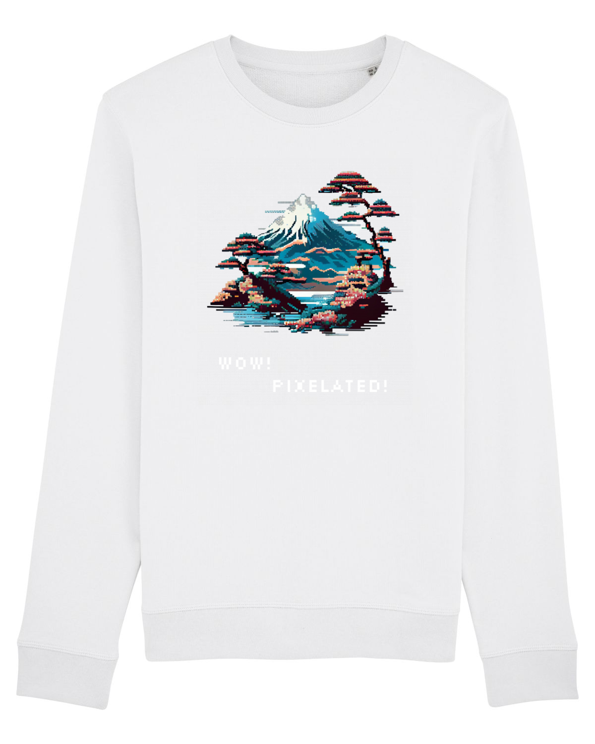 Bluză mânecă lungă Unisex Rise White