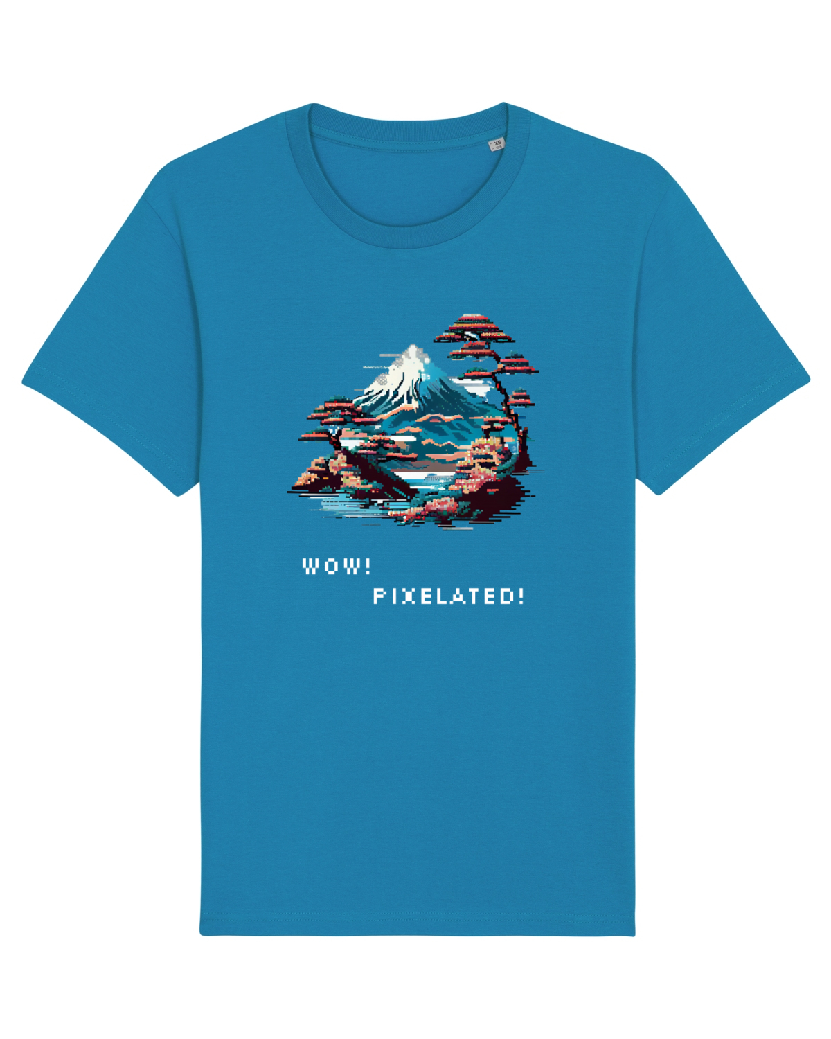 Tricou mânecă scurtă Unisex Rocker Azur