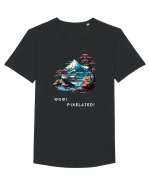 PIXELATED - V1 Tricou mânecă scurtă guler larg Bărbat Skater