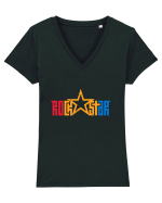 ROCK STAR Tricou mânecă scurtă guler V Damă Evoker