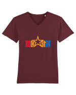 ROCK STAR Tricou mânecă scurtă guler V Bărbat Presenter
